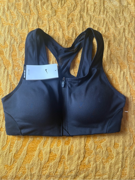 Nike Other - Nike Black Front-Zip High Support Sports Bra